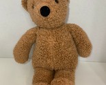 Gund 20&quot; vintage brown teddy bear plush rattle shaggy 1986 no kinder ove... - £65.38 GBP
