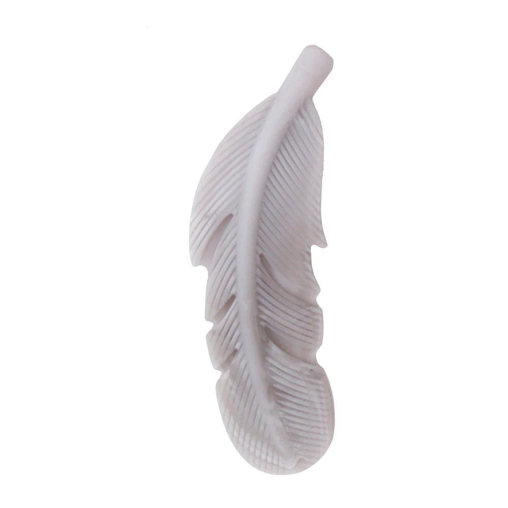 TYRY.HU 1 pieces Silicone Feather Teether Pendant Food Grade Silicone To... - $13.07