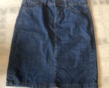 Wrangler Blue Denim Jean Skirt Knee Length Size 6 Medium Wash - $17.15