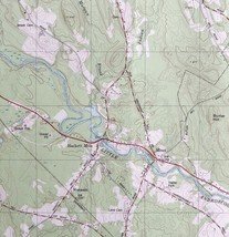 Map Minot Maine USGS 1981 Topographic Geological 1:24000 27x22&quot; TOPO17 - £29.38 GBP