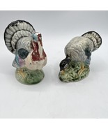 Turkey Salt &amp; Pepper Shakers with Corks Thanksgiving Decor Japan with Co... - $10.36