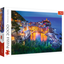 2000 Piece Jigsaw Puzzles, Vernazza At Dusk, Italian Riviera Puzzle, Coa... - £22.37 GBP