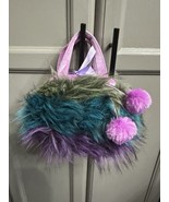 Aurora Fancy Pals Furry Pom Pom Pet Plush Carrier Purple Blue 7” - $11.73 CAD