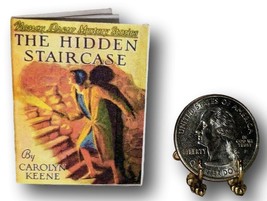 Handcrafted 1:6 Scale Miniature Book The Hidden Staircase Nancy Drew Illustrate - £31.44 GBP