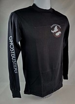 NOS Ghostbusters Long sleeve Shirt Men&#39;s Medium Single Stitch black 3-Gr... - £44.25 GBP