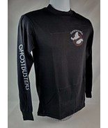NOS Ghostbusters Long sleeve Shirt Men&#39;s Medium Single Stitch black 3-Gr... - £43.40 GBP