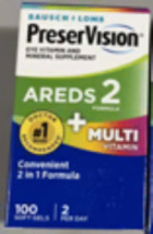 PreserVision Areds 2 + MultiVitamin 100 soft gels, Exp 2026  - $34.95