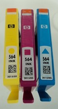 HP Printer Ink Cartridges - 564 Tri-Color Combo - EXP 03/15 - £11.40 GBP