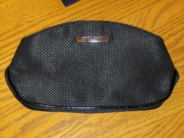 Giorgio Armani Black Makeup Bag Cosmetic Case Clutch Handbag Purse Tote  - £19.97 GBP