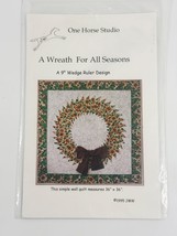 One Horse Studio A Wreath For All Seaons Pattern 36&quot; x 36&quot; - $10.88