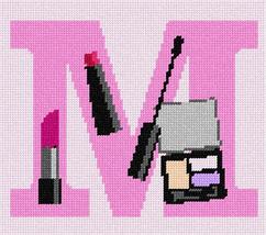 Pepita needlepoint kit: Letter M Makeup, 8&quot; x 7&quot; - £37.37 GBP+