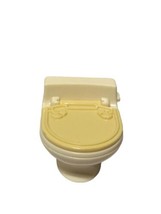 Fisher Price Loving Family Bathroom  Toilet Yellow Dollhouse Replacement - £6.97 GBP