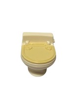 Fisher Price Loving Family Bathroom  Toilet Yellow Dollhouse Replacement - £6.99 GBP