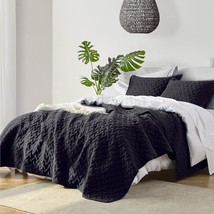 King Size Black Bedsure Summer Quilt Set - Lightweight Bedspread -, 2 Sh... - $58.93