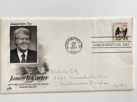 Jimmy Carter Inauguration Day Cover  - £39.31 GBP