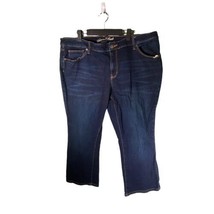 UNIVERSAL THREAD Plus Size 18W KICK BOOT CUT CROP Cropped Jeans Dark Wash - £7.42 GBP