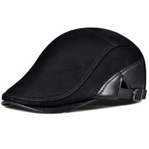 N 2021 hot sell good quality hats men women genuine leather newsboy hat cap gatsby flat thumb200