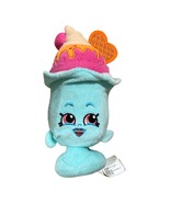 Moose Shopkins Suzie Sundae Plush Stuffed Animal Ice Cream Blue Pink Toy 7&quot; - £3.91 GBP