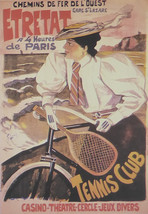 Chemins de fer de l Quist Etretat Tennis Club - (Tennis Advert) Framed Picture - - £25.97 GBP