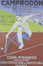 Camprodon Concurso International de Tennis - (Tennis Advert) Framed Picture - 11 - £25.97 GBP