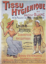 Tissu Hygienique du Docteur Blanc - (Tennis Advert) Framed Picture - 11 x 14 - £25.97 GBP