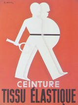 Ceinture Tissu Elastique - (Tennis Advert) Framed Picture - 11 x 14 - £25.97 GBP