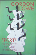 Gordon Lowe Sports 23 Brompton Arcade-Knightsbridge - (Tennis Advert) Framed Pic - £25.97 GBP