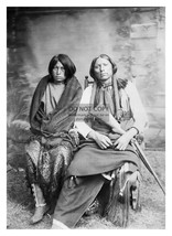 Chief Quanah Parker Native American Leader And His Wife 5X7 Photo - £6.67 GBP