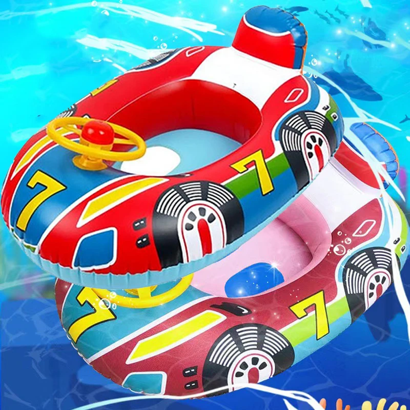 Baby Swimming Pool Float Swim Tube Pool Ring Swimming Ring Floaties for Swimming - £11.83 GBP