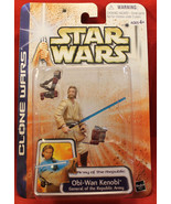 Star Wars 2003 Clone Wars Army of the Republic Obi Wan Kenobi  - $209.24 MXN