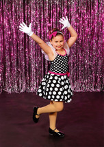 Polka Dot Costume Dress Minnie Mouse Girl&#39;s M 8-9 Halloween Dance Medium - £12.36 GBP