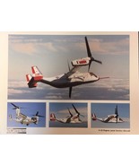 BELL-BOEING V-22 Osprey Tiltrotor Aircraft 9&quot; x 12&quot; promotional print - $13.56 CAD