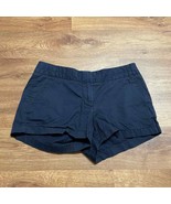 J.Crew Womens Solid Navy Blue Chino &quot;Broken-in&quot; Shorts Size 8 Cotton Summer - £20.62 GBP