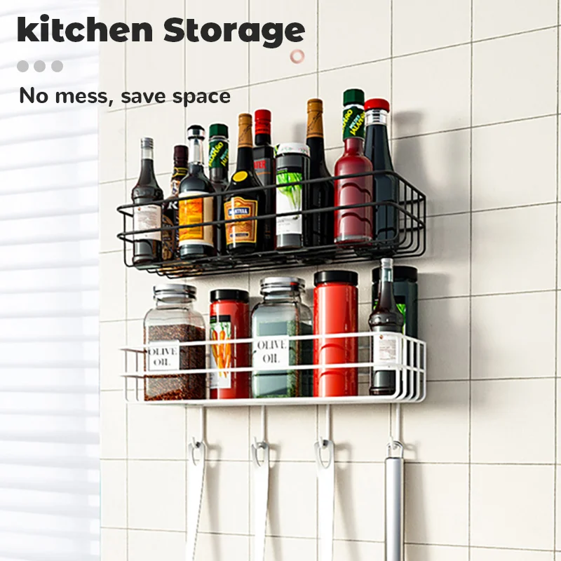 House Home Bathroom Shelf Shampoo Storage Rack Bath Hanging Basket Iron Cosmetic - £20.47 GBP
