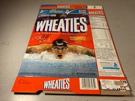 2012 Wheaties Olympics Michael Phelps Swimming Empty Flat Box - £14.14 GBP