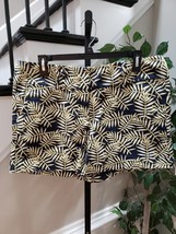 Ann Taylor Womens Multicolor Palm Leaves Cotton Casual Modern Fit Shorts... - $25.74