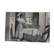 Postcard Darling Is A Little Ruffled Holding A Rolling Pin Vintage Unused - $92.07 MXN