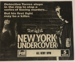 New York Undercover Tv Series Print Ad Vintage  TPA2 - £4.75 GBP