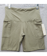 French Laundry Shorts Womens Small Green Butterluxe Biker High Waisted P... - $18.49