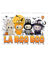 Halloween Labubu La Boo Boo Edible Cake Topper Decoration - $238.69 MXN