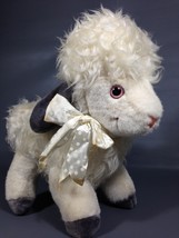 Vintage 1983 LAMB Plush Graphics Int. Wooly Ewe Sheep Stuffed Animal Pink Nose  - £35.39 GBP