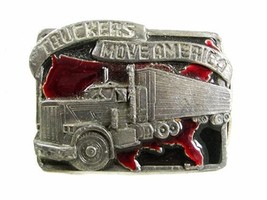 1983 Truckers Move America Belt Buckle By SISKIYOU 12317 - £13.36 GBP