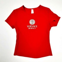 Women&#39;s Juniors Top Size Large Red Polyester Stretch TQ6 - £7.75 GBP