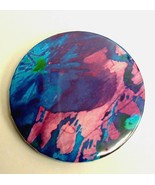 Abstract Floral Decorative Pinback Punk Button Novelty - £5.59 GBP