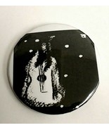 Black and White Guitar Art Pinback Punk Button Novelty - $7.00