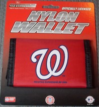 MLB Washington Nationals Printed Tri-Fold Nylon Wallet by Rico Industries - $12.99