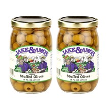 Jake &amp; Amos Pimento Stuffed Olives - (2) 16 Ounce Jars - £15.56 GBP