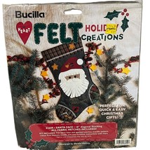 Bucilla Felt Holiday Creations Santa Face 18&quot; Stocking Kit DIY Christmas... - $15.79 CAD
