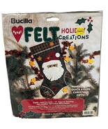 Bucilla Felt Holiday Creations Santa Face 18&quot; Stocking Kit DIY Christmas... - $15.79 CAD