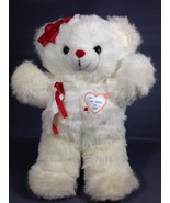 Dan Dee Teddy Bear Plush RARE Vintage All We Need Is Love White Stuffed ... - £46.29 GBP